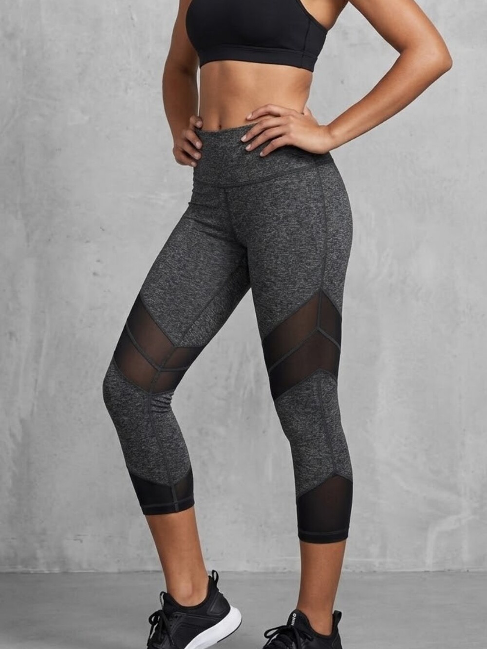 Zella Black & Gray Performance Leggings
